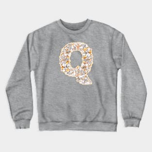 cat letter q (the cat forms the letter q) Crewneck Sweatshirt